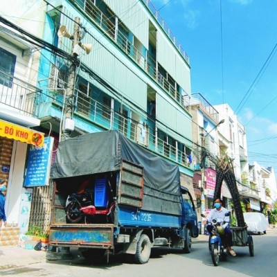 bán nhà mặt tiền đường thông kinh doanh gần chợ tại bình dương (1002)