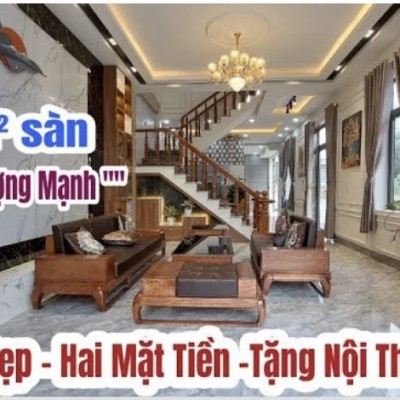 bán nhà mới hai mặt tiền tặng kèm nội thất xịn | cạnh ngã tư bình chuẩn thuận an bình dương