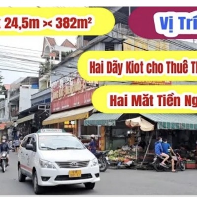 bán nhà hai mặt tiền ngã tư chơ diện tích 382m² | vị trí đẹp nhất tại bình dương