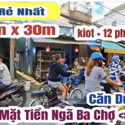 bán nhà ngã ba chợ cực sung (455)| nhà măt tiền giá rẻ tại bình dương