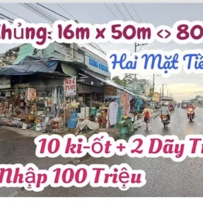 bán nhà bình dương,2 mặt tiền chợ 800m² ,thu nhập 100 triệu