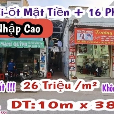 bán nhà bình dương (dt : 10m x 38m) 16 phòng trọ 2 ki ốt thu nhập cao