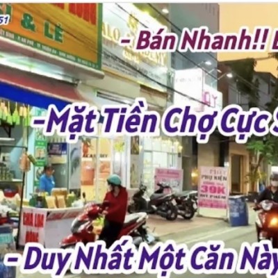 bán gấp nhà mặt tiền đường chợ đang kinh doanh cực sung,dt(150m²)