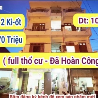 bán nhà 3 lầu có hoàn công (10 x 24),thu nhập 70 Triệu,46 phòng,2 ki-ốt, Dĩ An Bình Dương