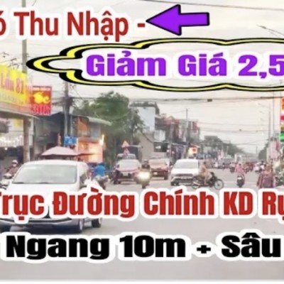 giảm giá 2,5 Tỷ cho căn nhà 10m mặt tiền kinh doanh,sâu 33m tổng 330m² thổ cư|Bình Dương