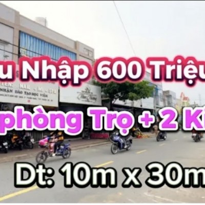 Bán Dãy trọ thu nhập 600 triệu mỗi năm(10m x 30m)ngay cổng khu công nghiệp bình dương,cửa ngõ TPHCM