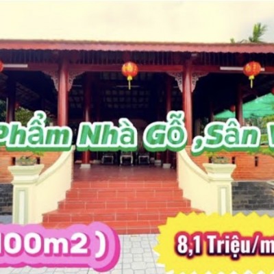 Siêu Phẩm nhà gỗ quý sân vườn,cây ăn trái (2.100m2) nằm ở ngoại ô cách TP HCM 6km