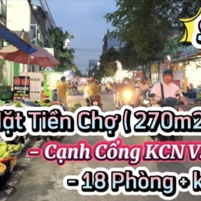 Chính chủ gửi bán căn nhà mặt tiền ngay chợ,có 18 phòng trọ và ki ốt(DTS 270m2)|thuận an bình dương