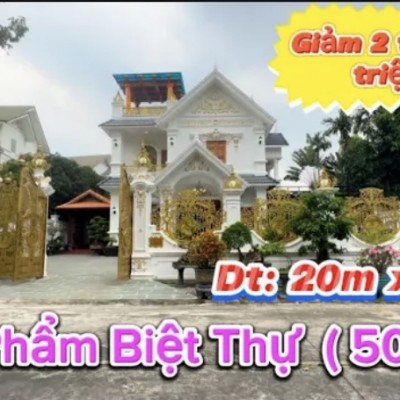 Giảm Giá 2 tỷ 500 triệu bán gấp căn biệt thự (509m2) tại bến cát bình dương