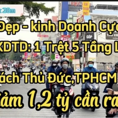 Giảm sâu 1,2 tỷ bán gấp nhà mặt tiền kinh doanh ngay trung tâm thành phố thuận an bình dương