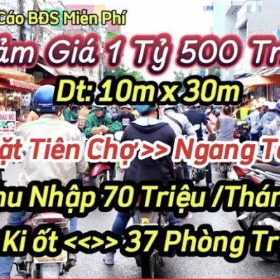 Bán Nhà 10M Ngang Mặt Tiền Chợ Đang Cho Thuê 70 Triệu Mỗi Tháng | Bán Nhà Bình Dương Gần Sài Gòn