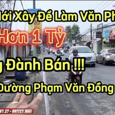 Bán nhà mặt tiền cách đường Phạm Văn Đồng Thủ Đức 300m,Nhà Xây Mới !! lỗ cũng Bán