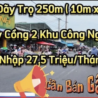 Cần Bán Gấp !! Bán lỗ ! Dãy Trọ Lớn Đang Cho Thu Nhập Cao Ngay Cổng Khu Công Nghiệp VSip1 Bình Dương