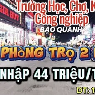 Bình Dương | Buồn Thay Chủ Nhà ! Phải Bán Cơ Ngơi Là Dãy Trọ 39 phòng 2 ki ốt ,Thu Nhập 44 triệu