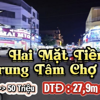 RẤT HIẾM !!! Với Một Căn Góc HAI MẶT TIỀN Ngay Trung Tâm CHỢ ĐÊM (Diện Tích 27,9m x 10m)