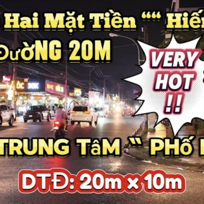 Một Lô Góc Hai Mặt Tiền Ngay Trung Tâm “ Phố Nhậu ” Phải CÓ TIỀN,CÓ DUYÊN ?? Mới Sở Hữu Được !!