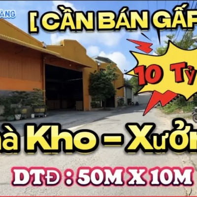 “Hết Cách” ĐANG CHO THUÊ CŨNG PHẢI BÁN !! Căn Nhà Kho - Xưởng Hơn 500m Cạnh Thủ Đức TPHCM