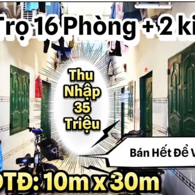 Cần Tiền Để Về Quê !!! Cần Bán Gấp Dãy Trọ Đang Có Thu Nhập 35 Triệu,Nhà Còn Mới Lắm !