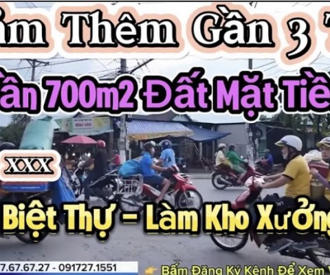 Giảm thêm GẦN 3 TỶ để bán gấp lô đất mặt tiền 700m2 (11m x 50m,nở hậu 19m)| Thuận An Bình Dương