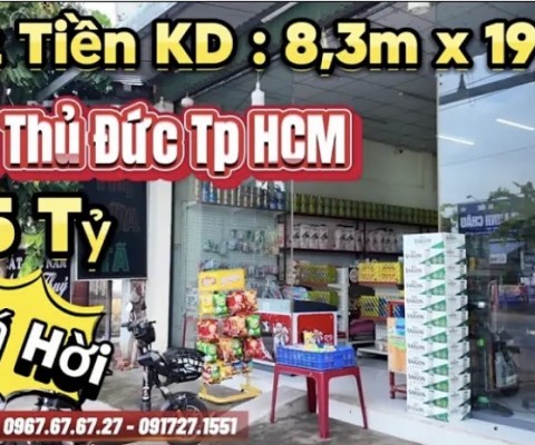 Có căn Nhà mặt tiền kinh doanh ngang 8,3m giáp thủ đức TPHCM cần bán ! Giá hơn 7 đồng một xíu !!