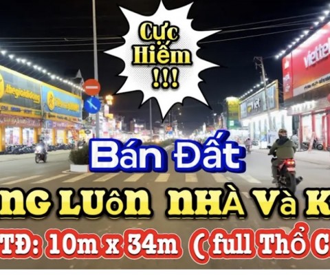 MUA MỘT ĐƯỢC CẢ HAI !! Bán Đất Được Tặng Kèm Nhà Và Kho VỚi Mặt Tiền Kinh Doanh Đẹp Khó Chê