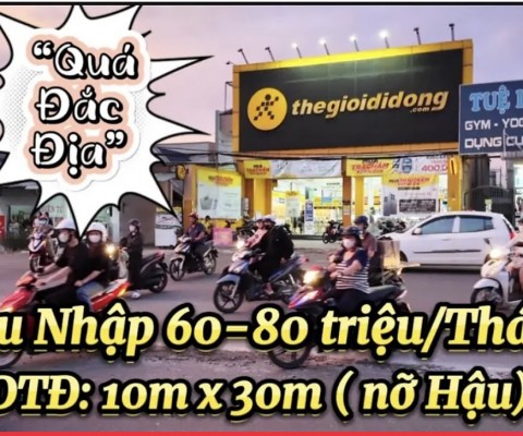 Căn Nhà Mặt Tiền Vị Trí Không Thể Đẹp Hơn !!! Diện Tích Lớn 10 x 30 . Thu Nhập Cao ( Hàng Khó Kiếm)