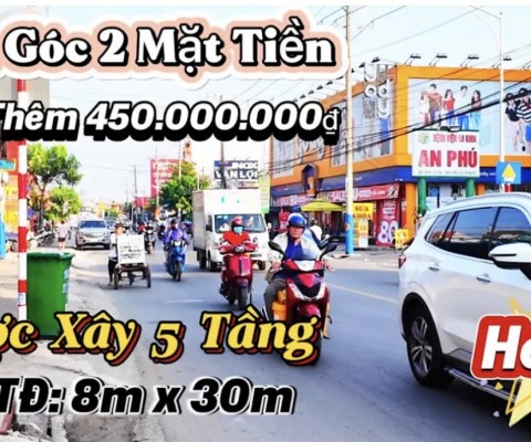 Giảm Đột Ngột Để Bán Nhanh !! Căn Nhà Hai Mặt Tiền Có 6 KIOT đang Cho Thuê